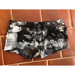 RVCA denim Shorts size 29 black white